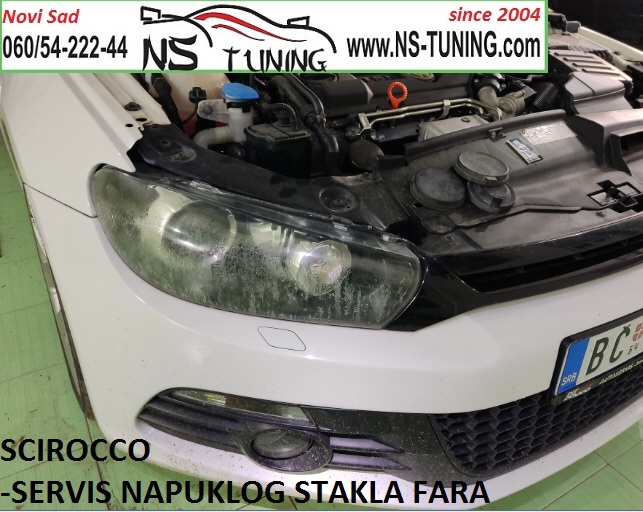 vw scirocco 2010 xenon far mokar magli kondenz voda ulazi servis farova novi sad ns tuning